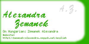 alexandra zemanek business card